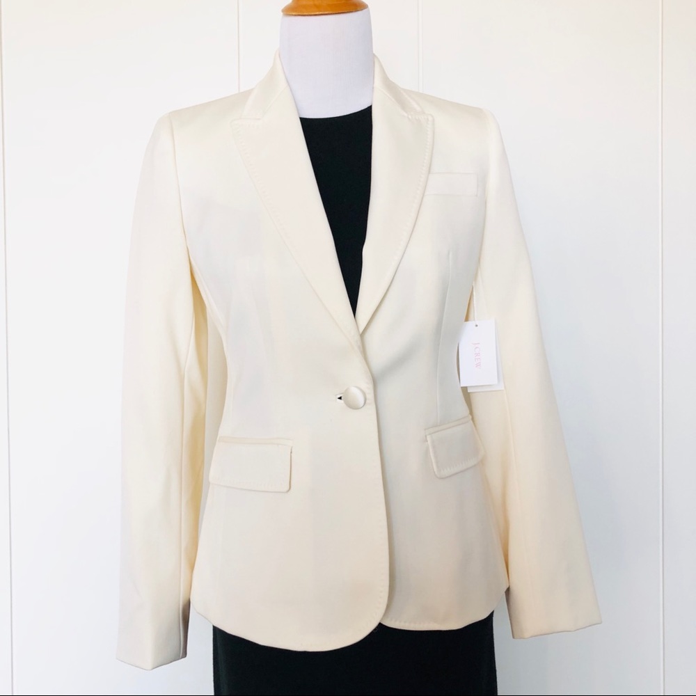 New Jcrew Tuxedo Style Off White Jacket